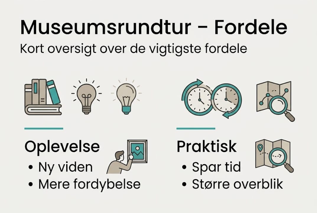 Grafik: Derfor bør du tage på museumsrundtur – se fordelene her
