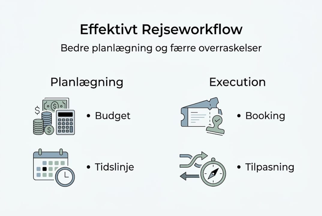 Visuel guide til rejseplanlægning – fra de første idéer til den endelige gennemførelse