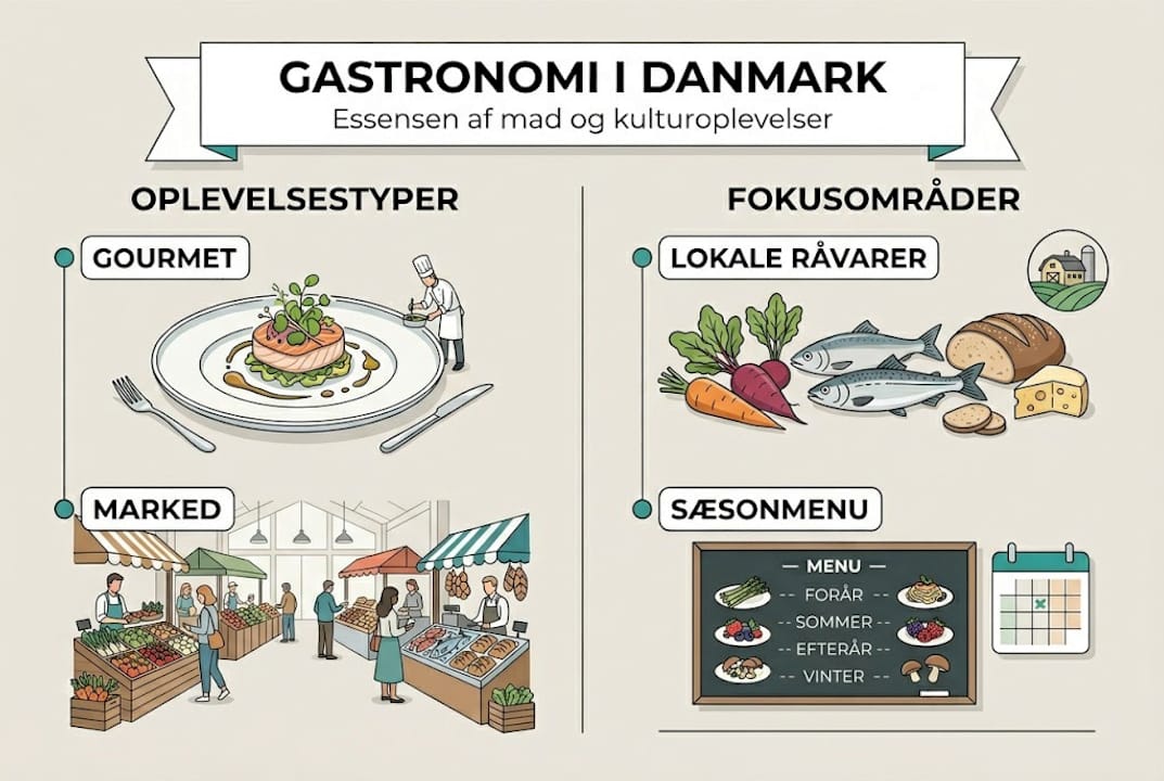 Grafisk overblik: De bedste madoplevelser i Danmark