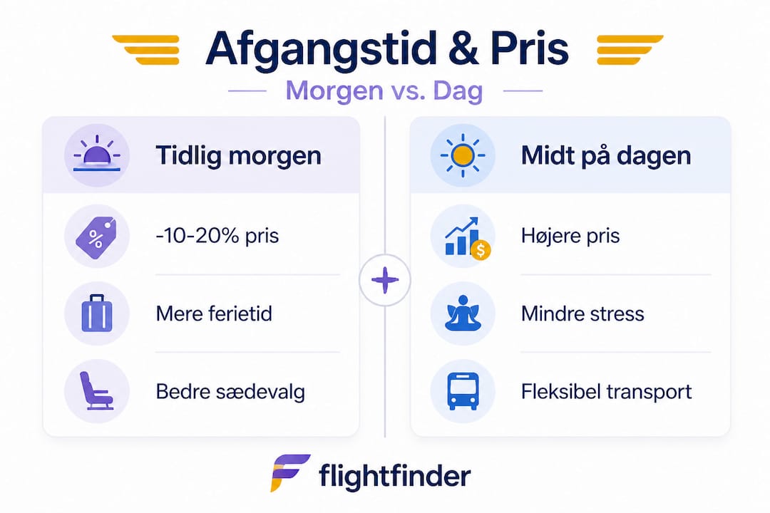 Se forskellene på morgen- og aftenflyvninger i denne infografik