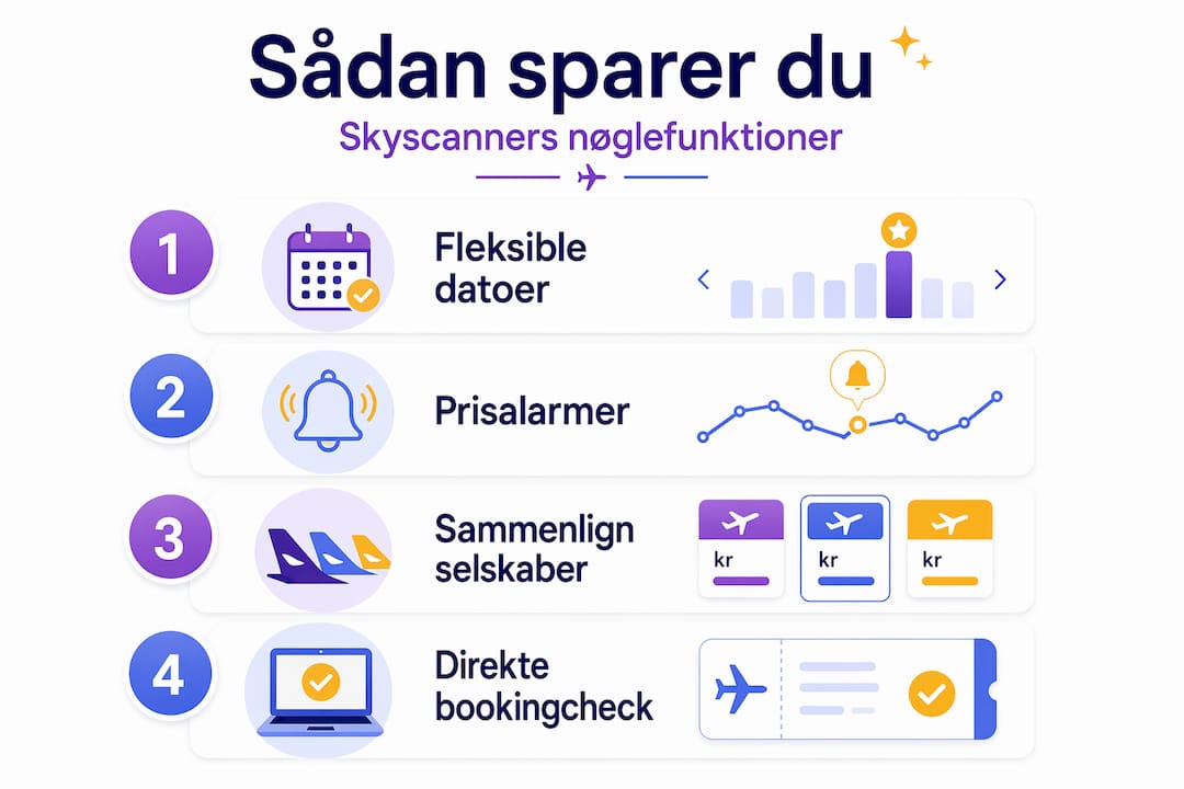 Infografik: Sådan sparer du mest med Skyscanners bedste tips
