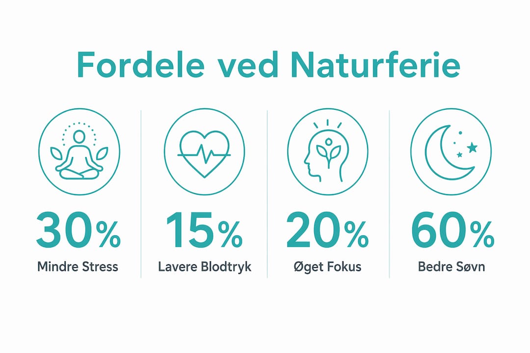 Infografik: Derfor er ferie i naturen et hit