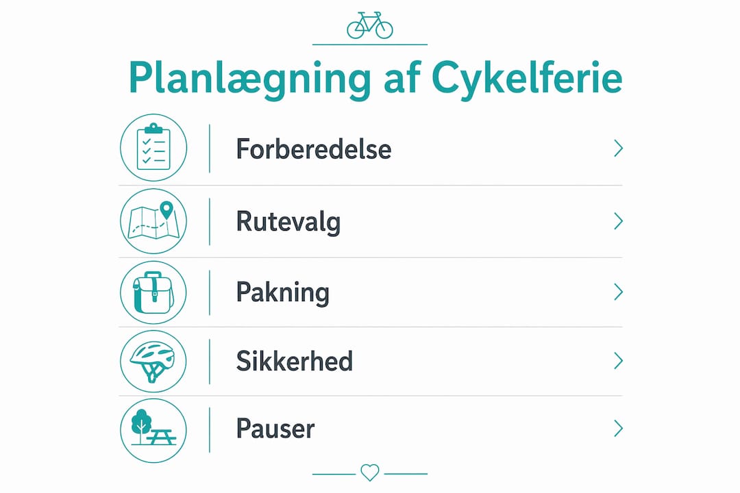 Infografik: Sådan planlægger du din næste cykelferie – trin for trin