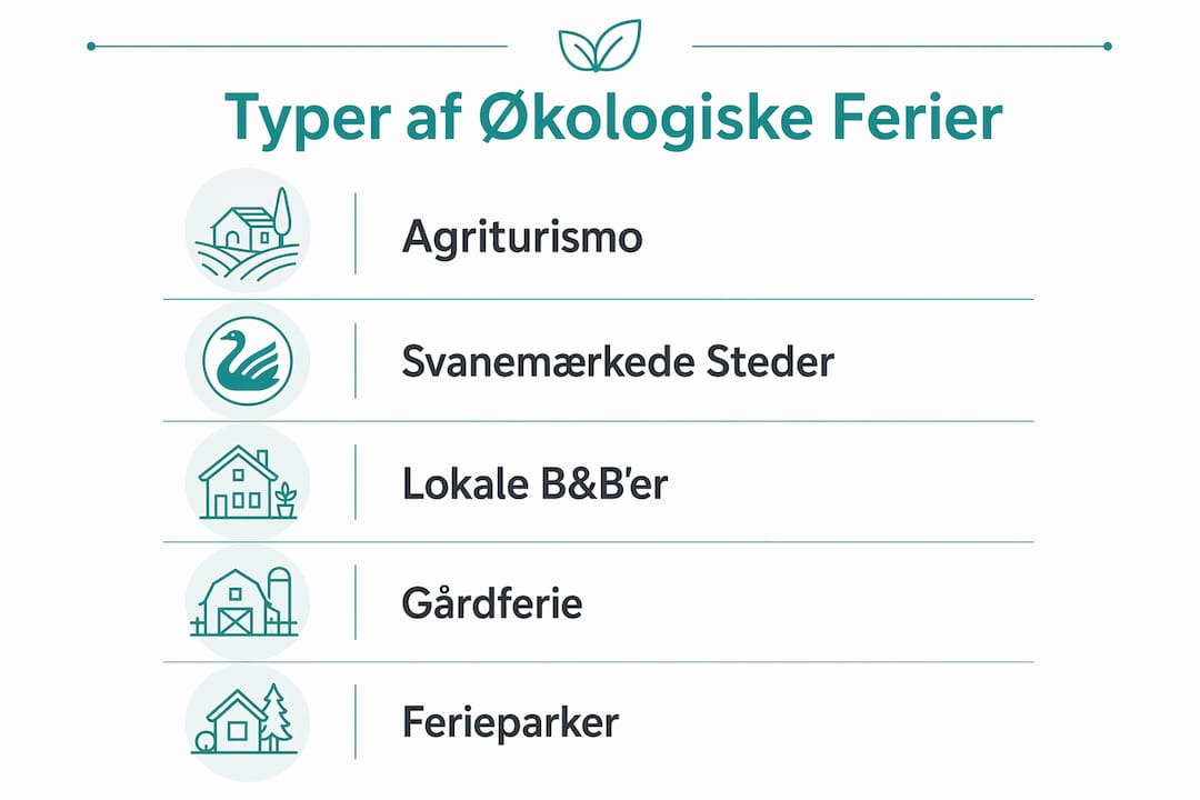 Oversigt: Forskellige former for økologiske ferieoplevelser i Danmark