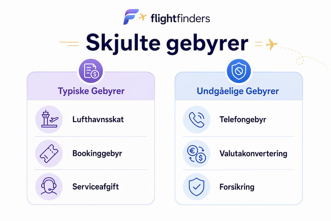 Oversigt: De skjulte gebyrer, du skal holde øje med