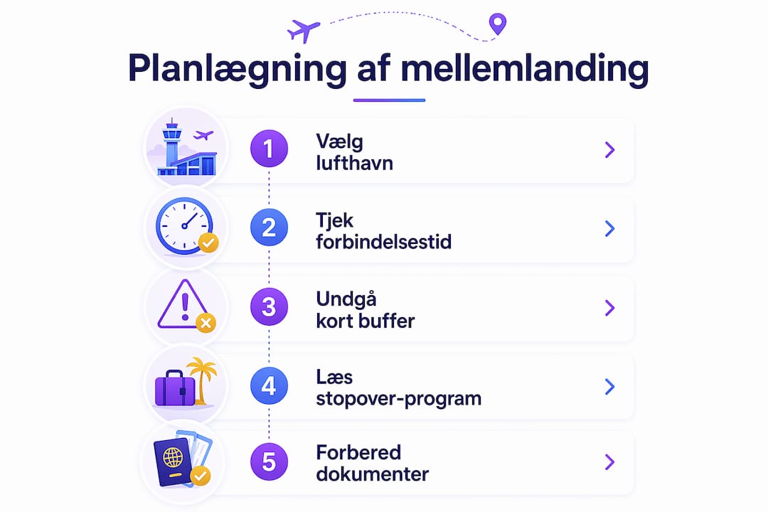 Grafik: Sådan planlægger du en vellykket mellemlanding – trin for trin