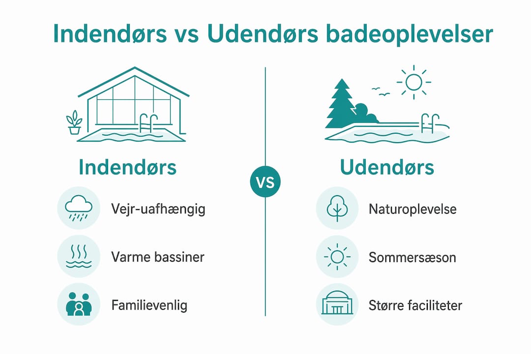 Grafische Übersicht: Vorteile von Indoor- und Outdoor-Wasserparks