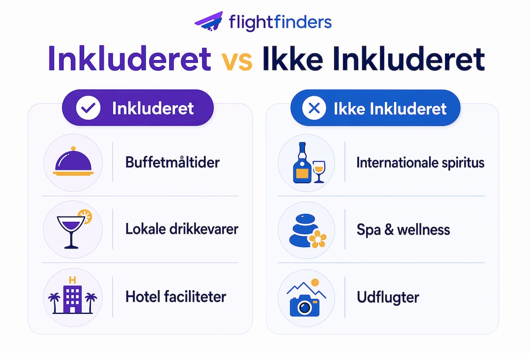 Oversigt: Det får du – og det får du ikke – med all inclusive