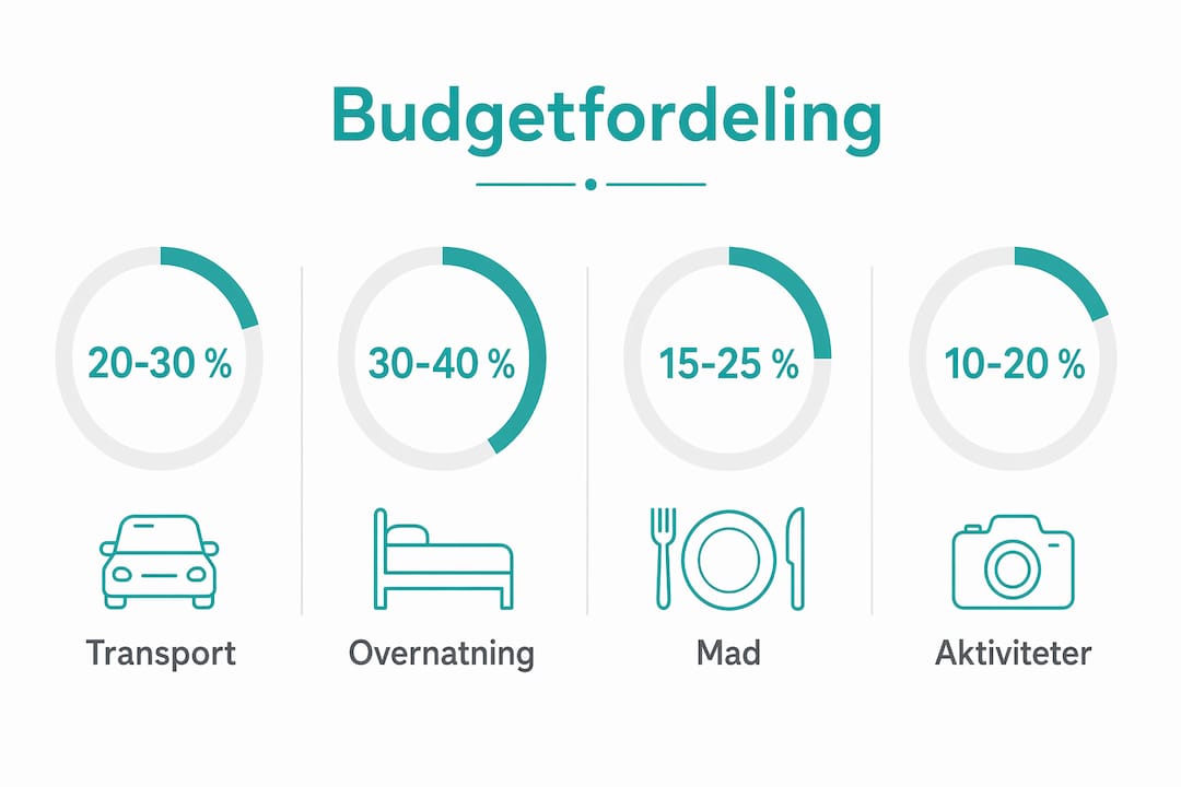 Graphic overview: How to allocate your travel budget in Denmark