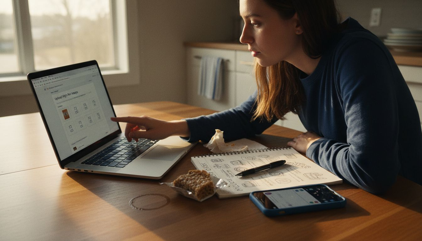 Seller improving Amazon product listing details