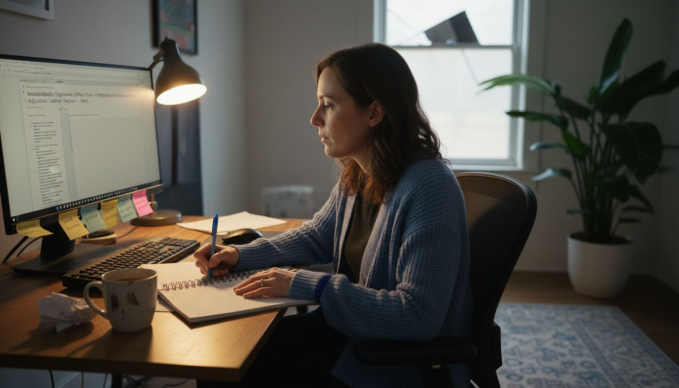 Woman brainstorming Amazon title ideas