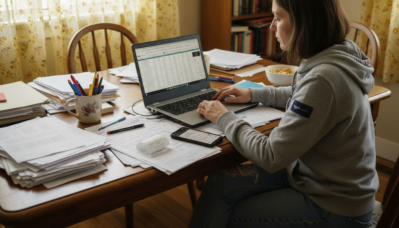 Woman reviews Amazon ad campaign results