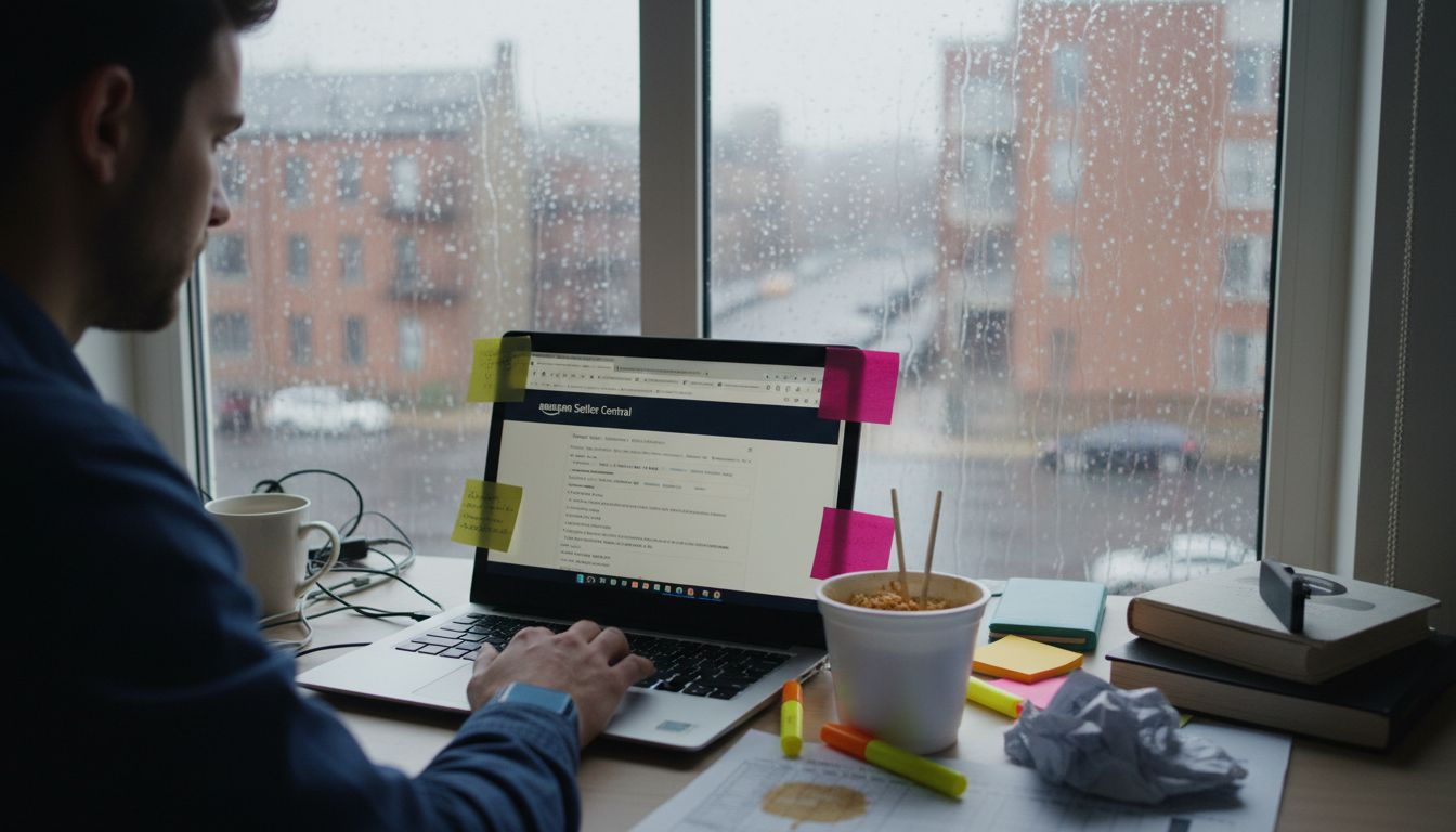 Seller reviewing Amazon ad services data