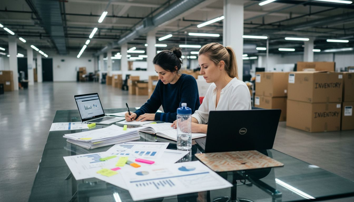 Analysts collaborating on Amazon optimization strategies