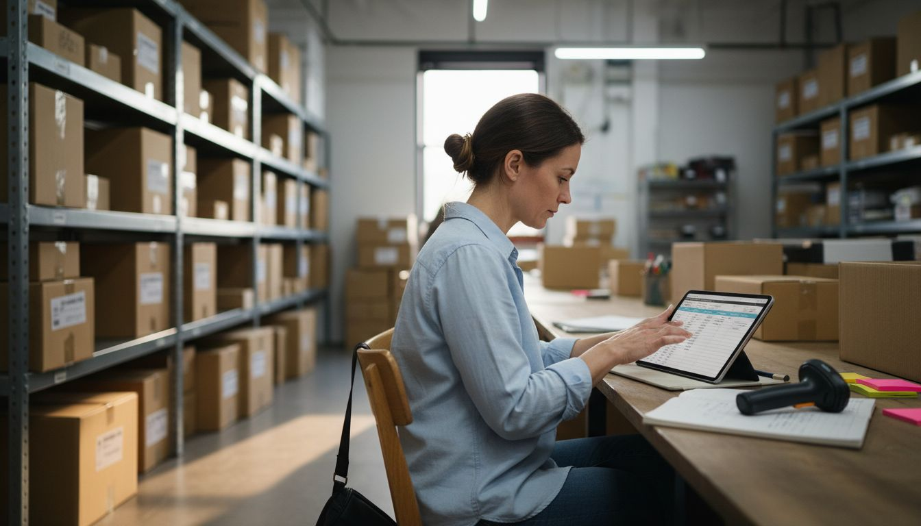 Vendor staff planning supply logistics workspace