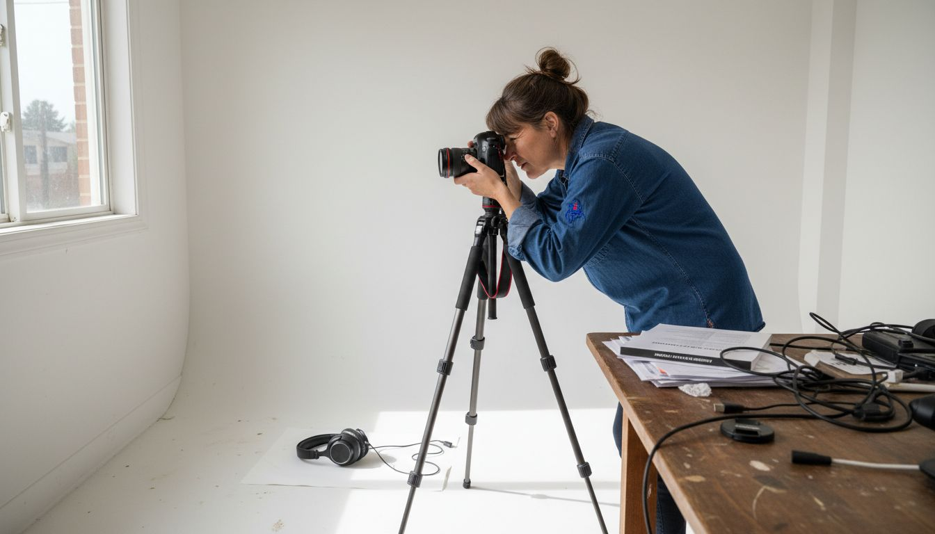 Photographer capturing compliant Amazon product photo