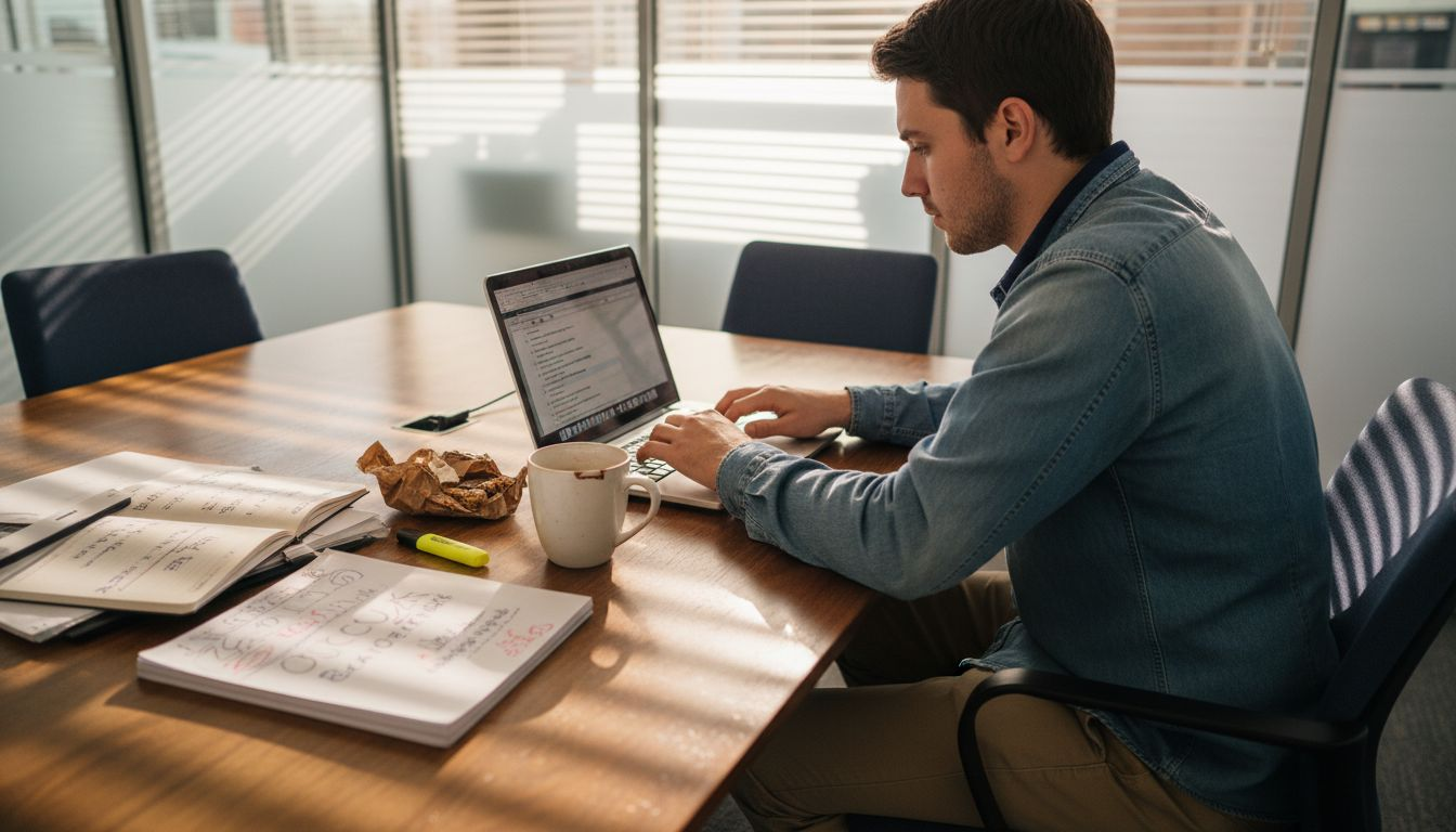 Man optimizing Amazon product titles