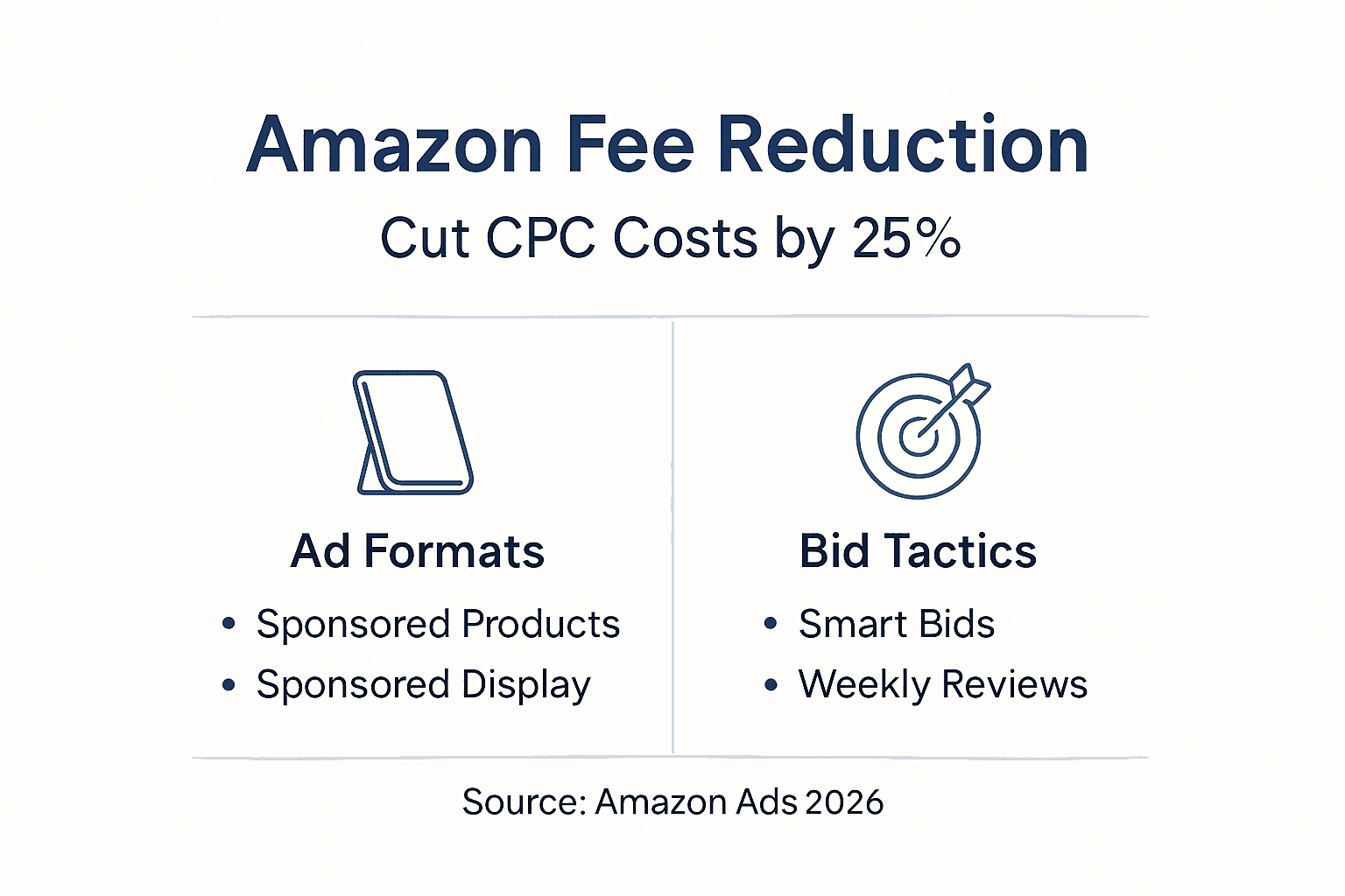 Infographic showing ad formats and bid tactics