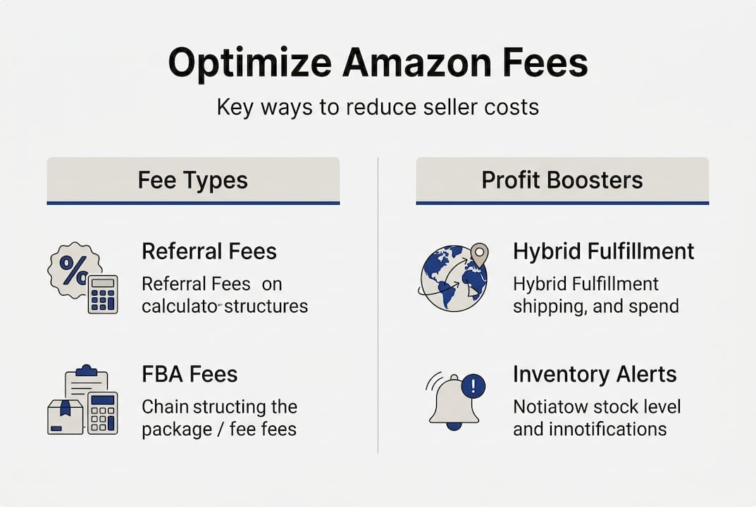 Infographic summarizes main amazon fee strategies