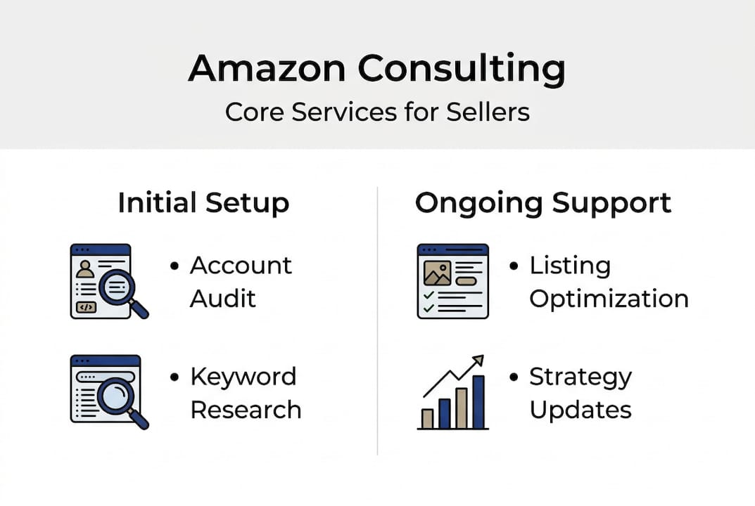 Infographic shows Amazon consultant core services