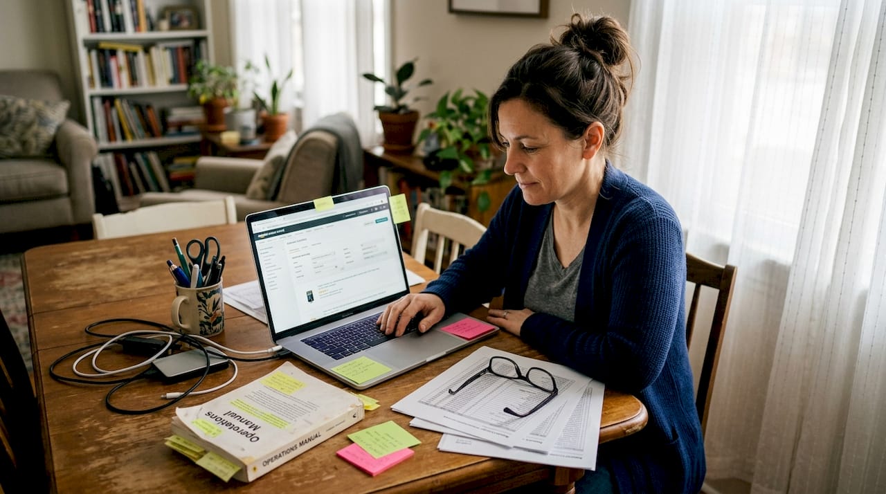 Woman editing Amazon Vendor Central listings