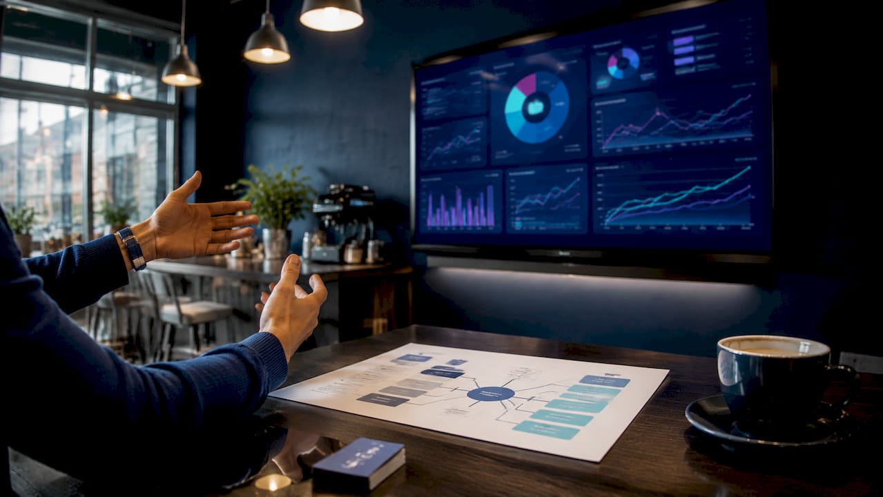 Hands pointing at PIM tech integration plans
