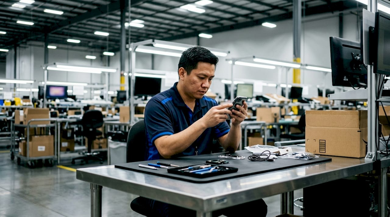 Inspection of returned electronic device