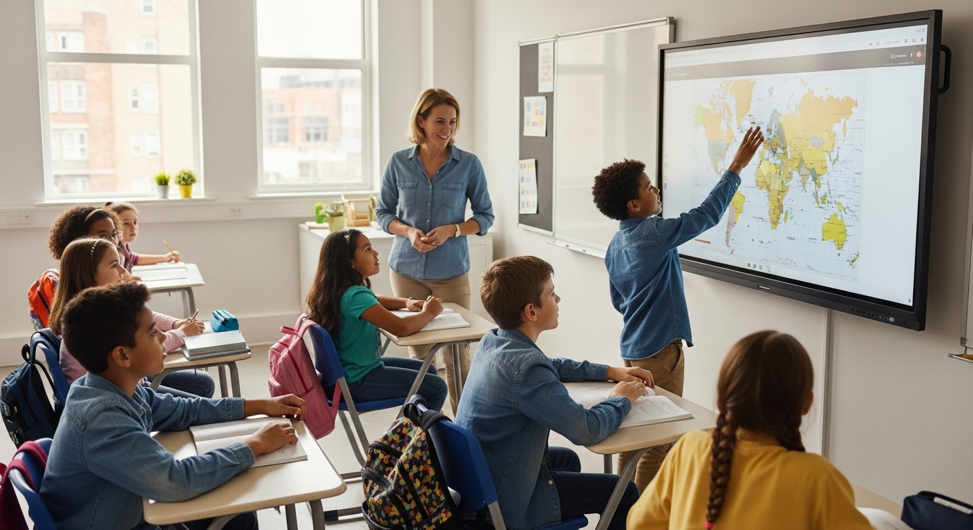 affichage interactif LED éducation