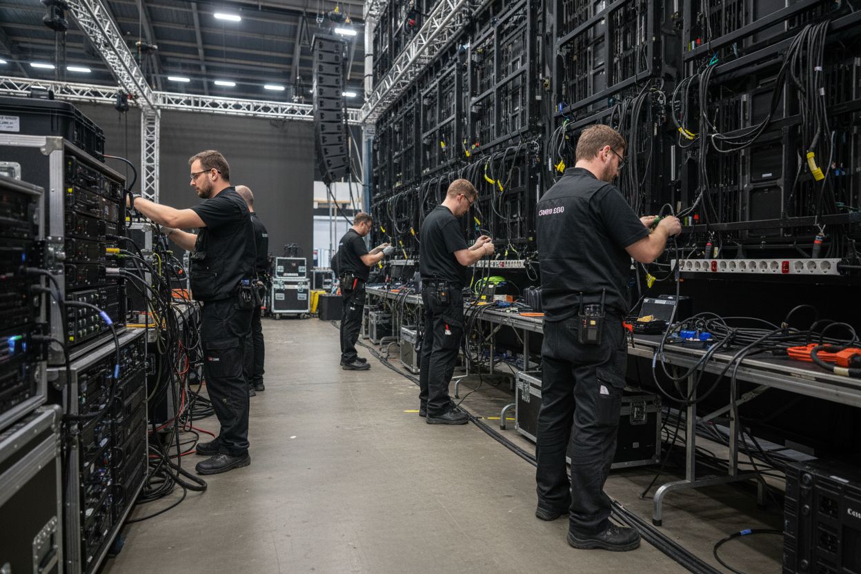 installation technique écran LED