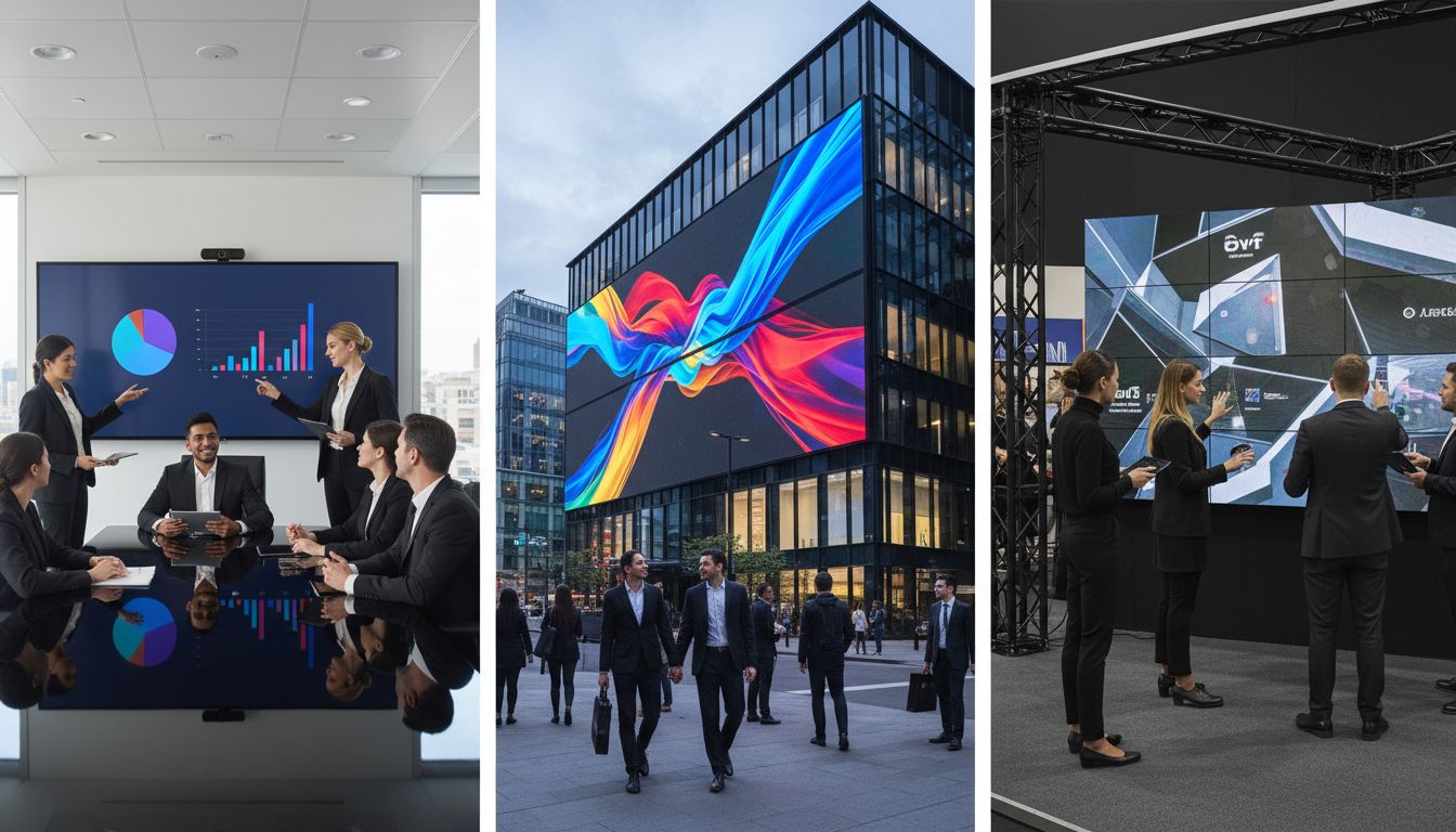 applications écrans led professionnels