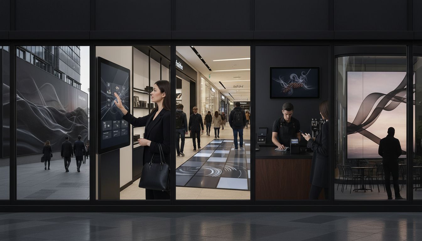 types écrans LED magasin