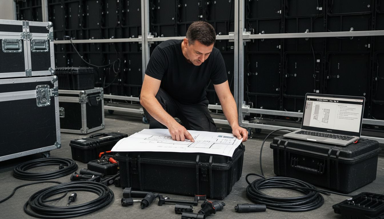 installation écran LED évènement