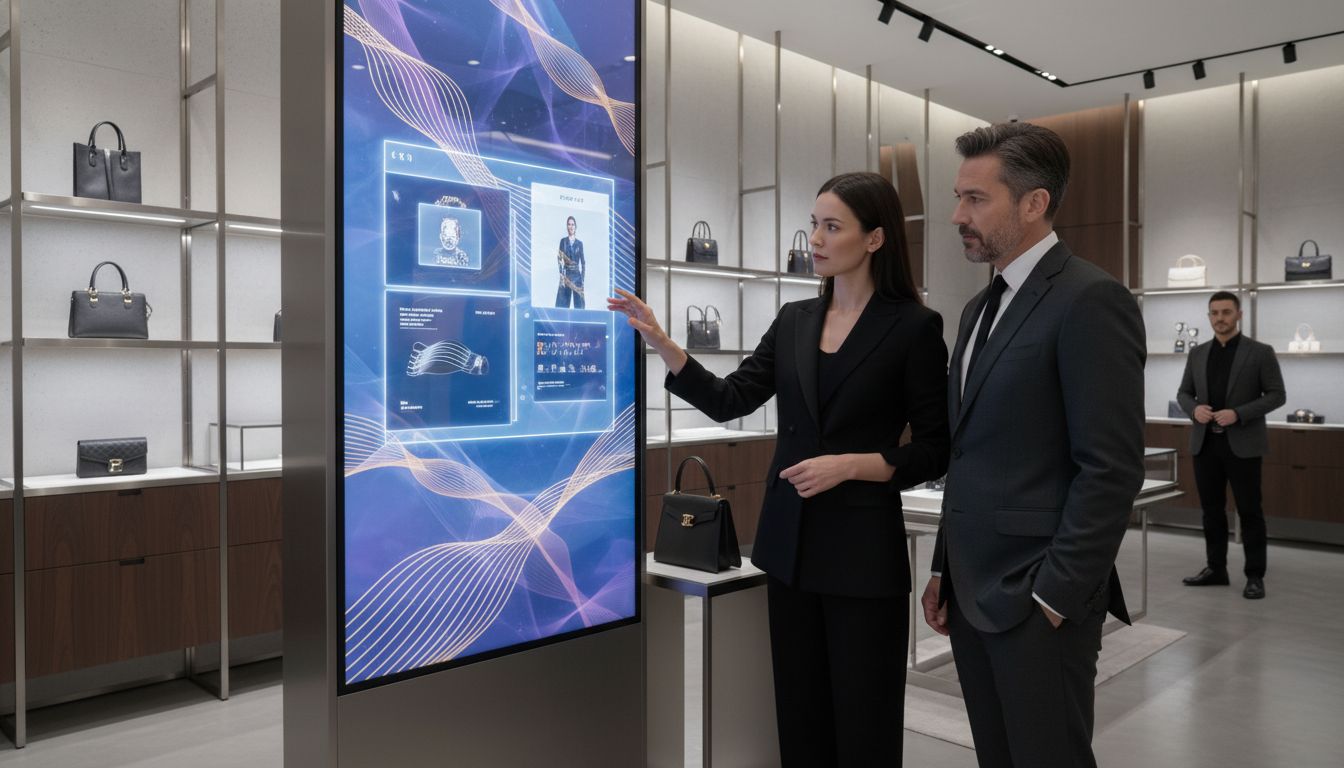 retail panneau LED interactif