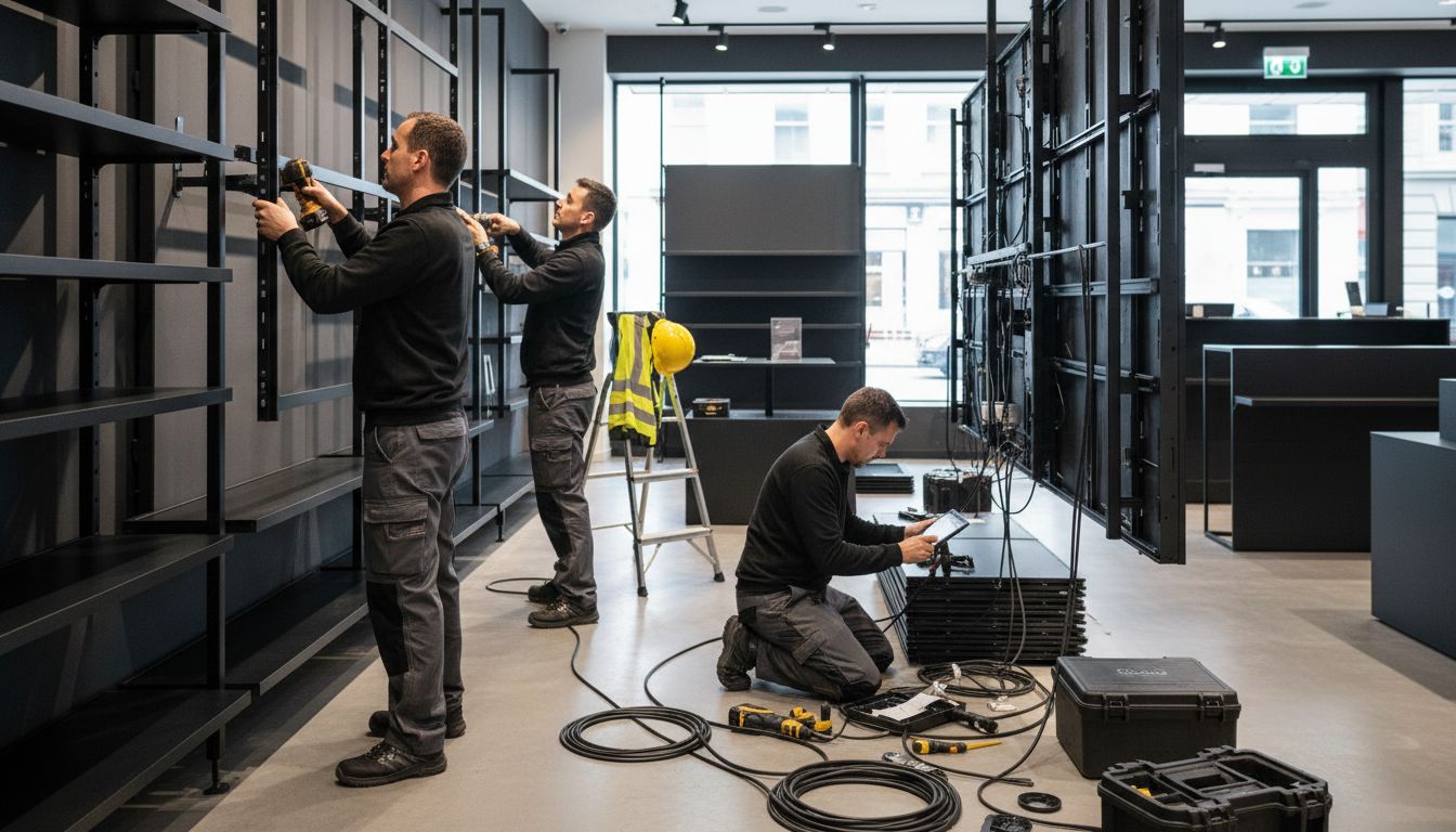 installation écran led