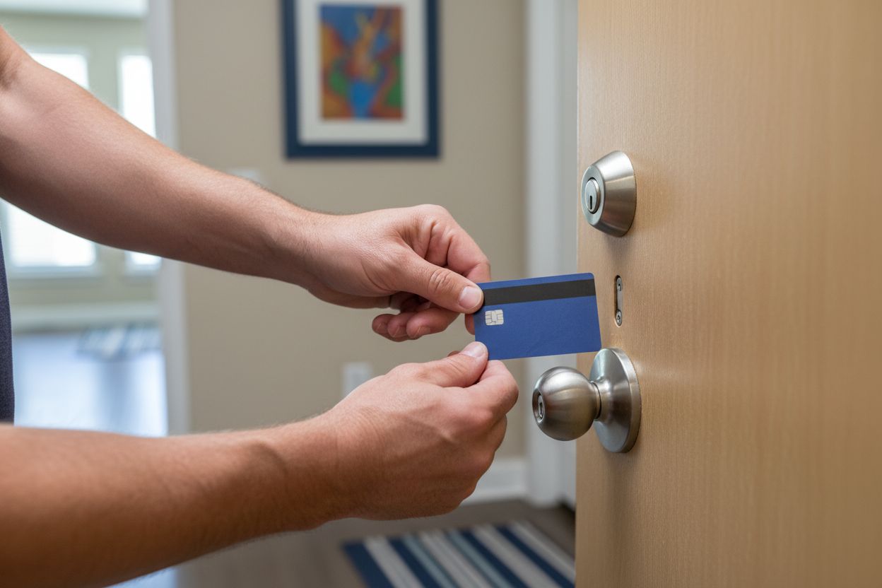 plastkort öppna dörr