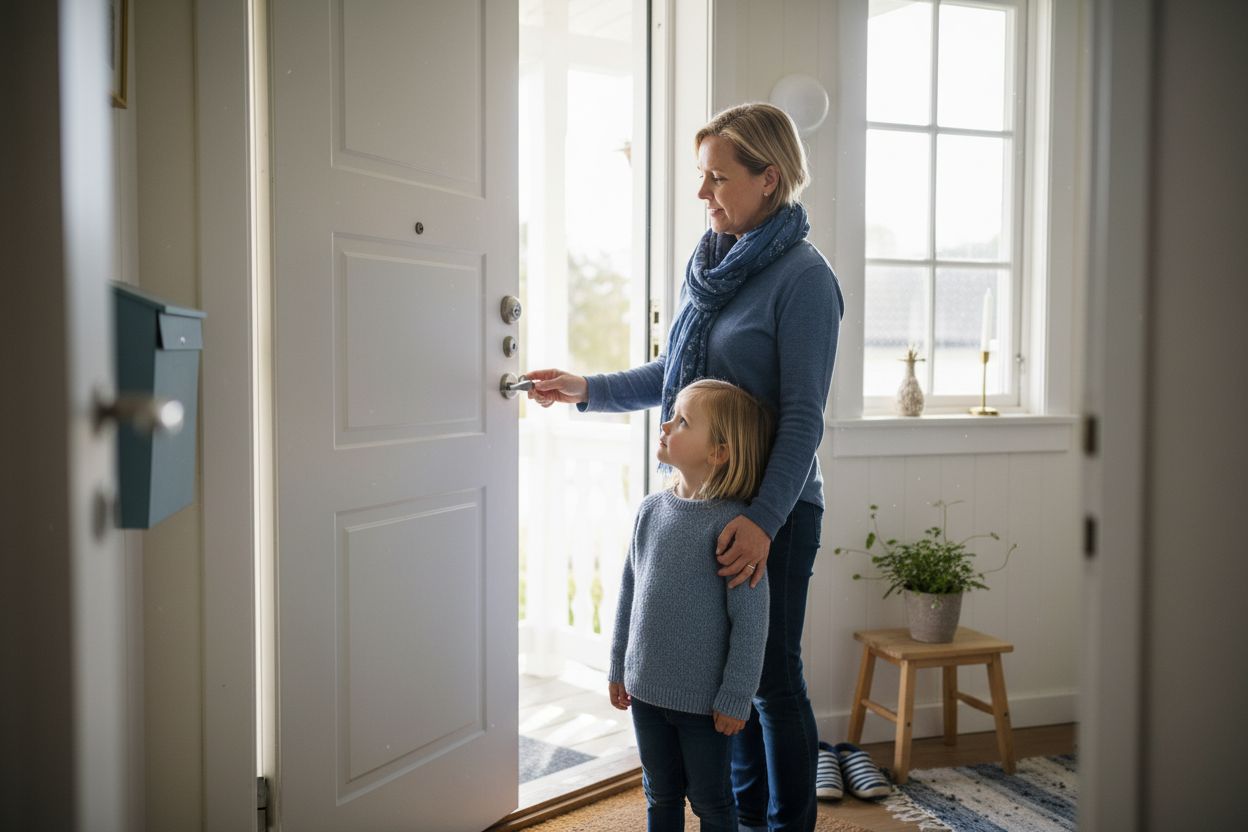 familj låssäkerhet hem