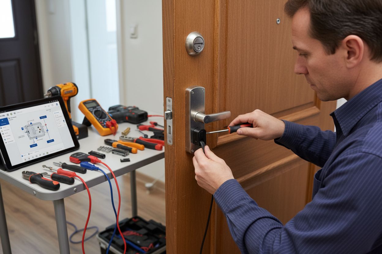 installation elektroniskt lås