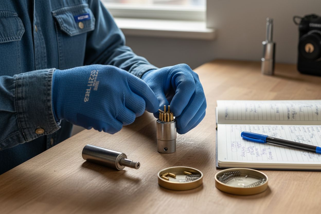 låskomponent byte verkstad