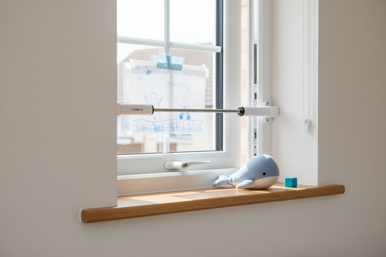 barnsäkra spärrlås fönster