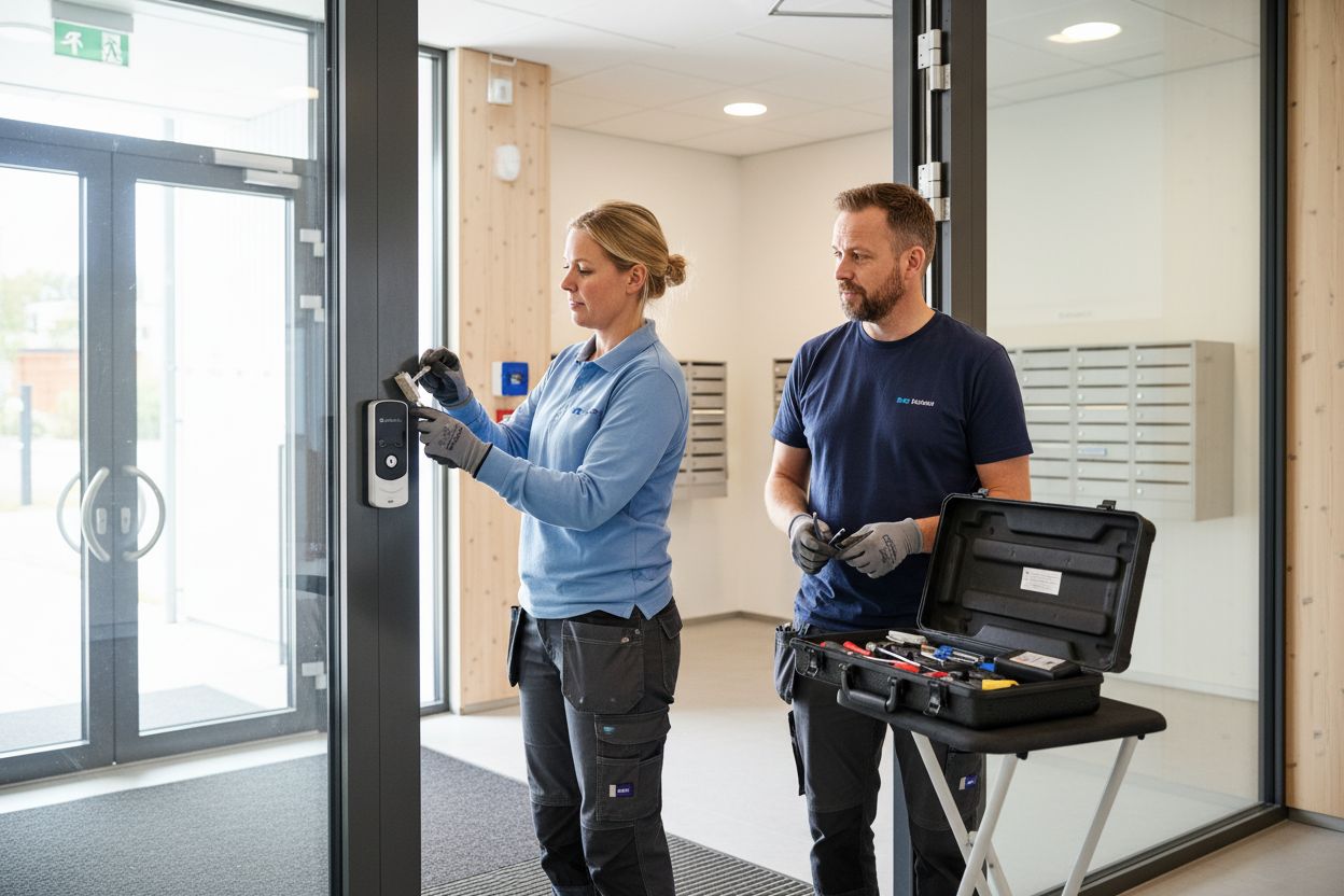 låsunderhåll fastighet säkerhet