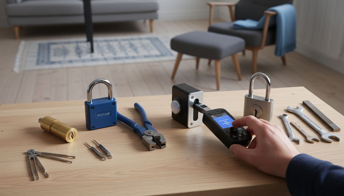 olika låstyper verktyg