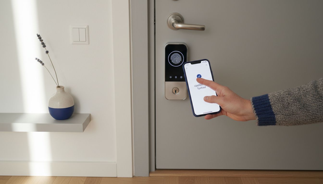 modern digitalt dörrlås