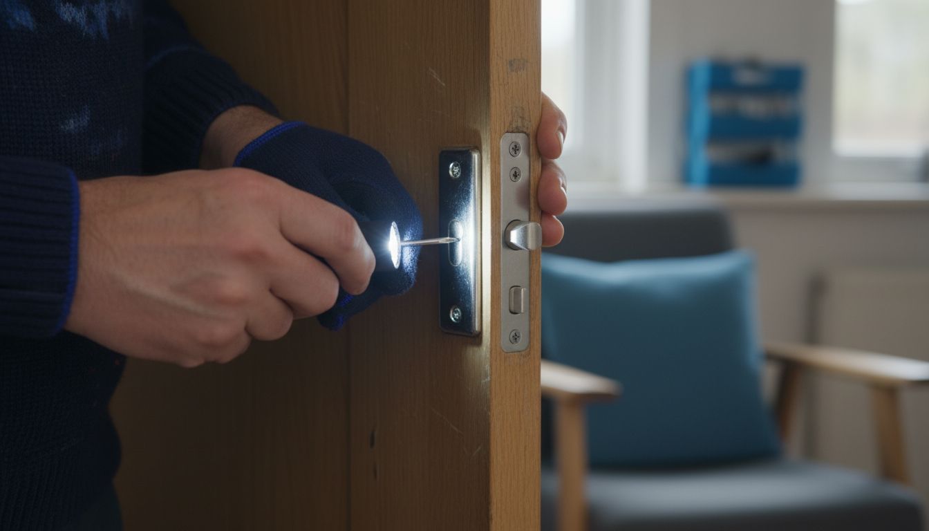 inspektion dörrlås detaljer