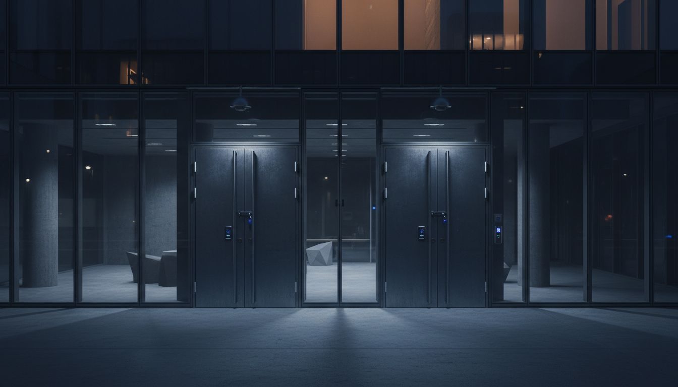 nattlåsning säkerhetsbyggnad