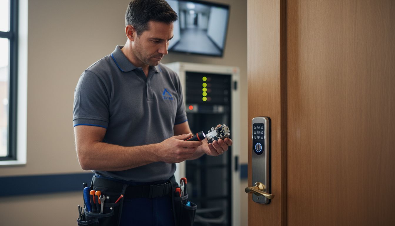 låsinstallatör motorlås underhåll