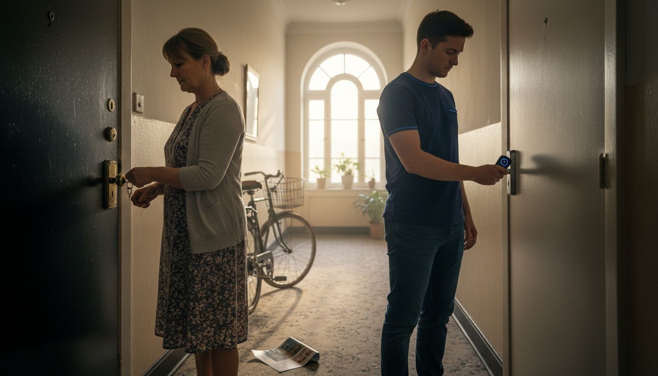 Tenants using different apartment lock types