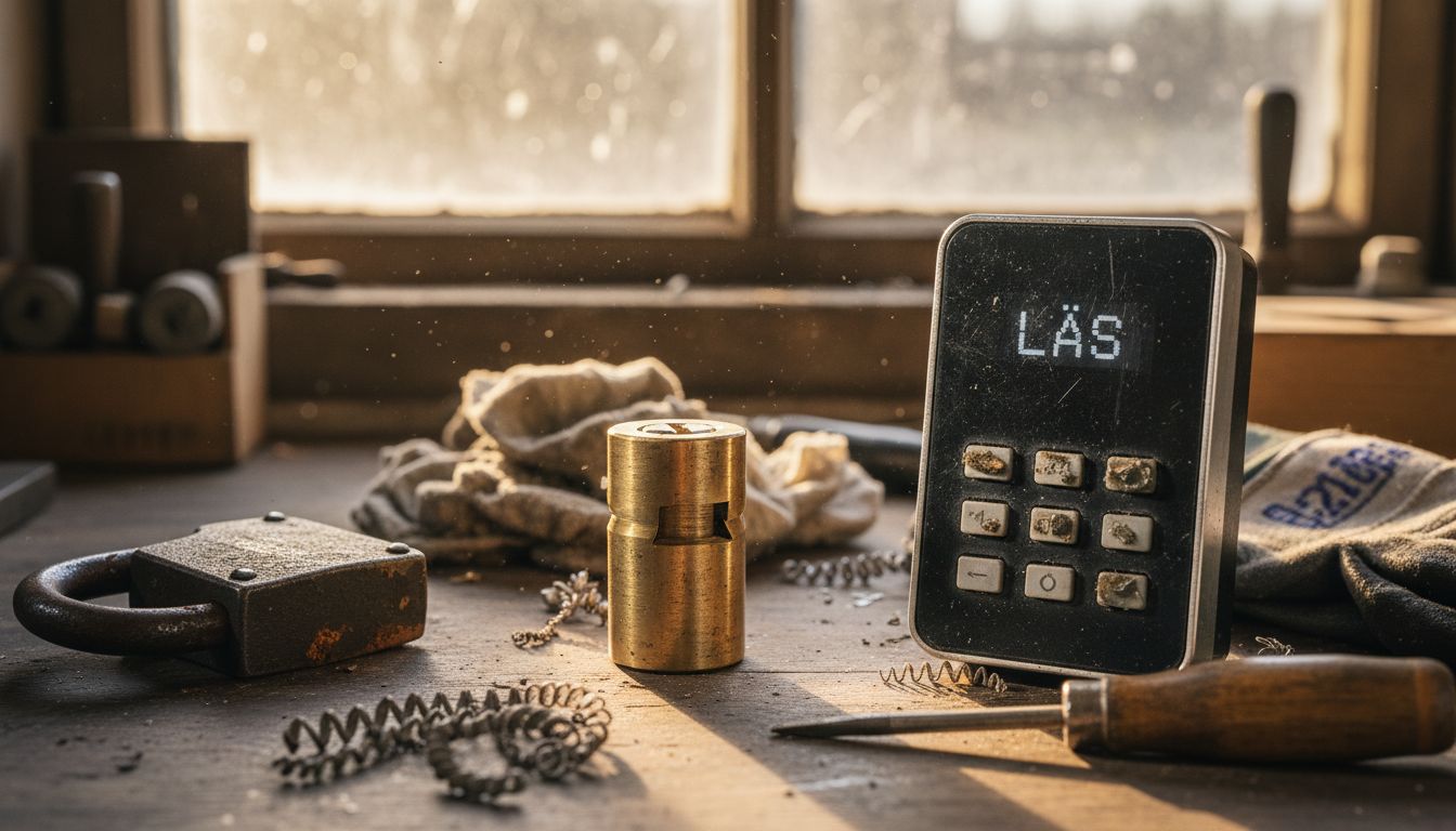 Bordsskiva med flera olika låstyper och tillhörande problem