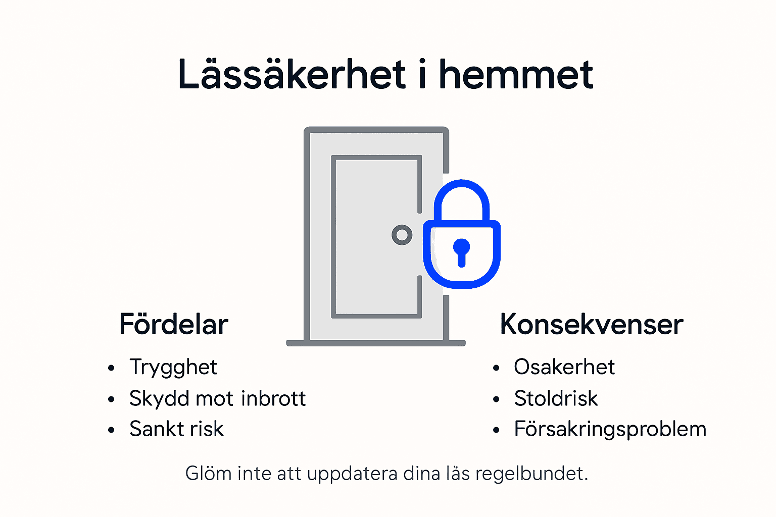 Infografik: Därför är det viktigt med säkra lås hemma