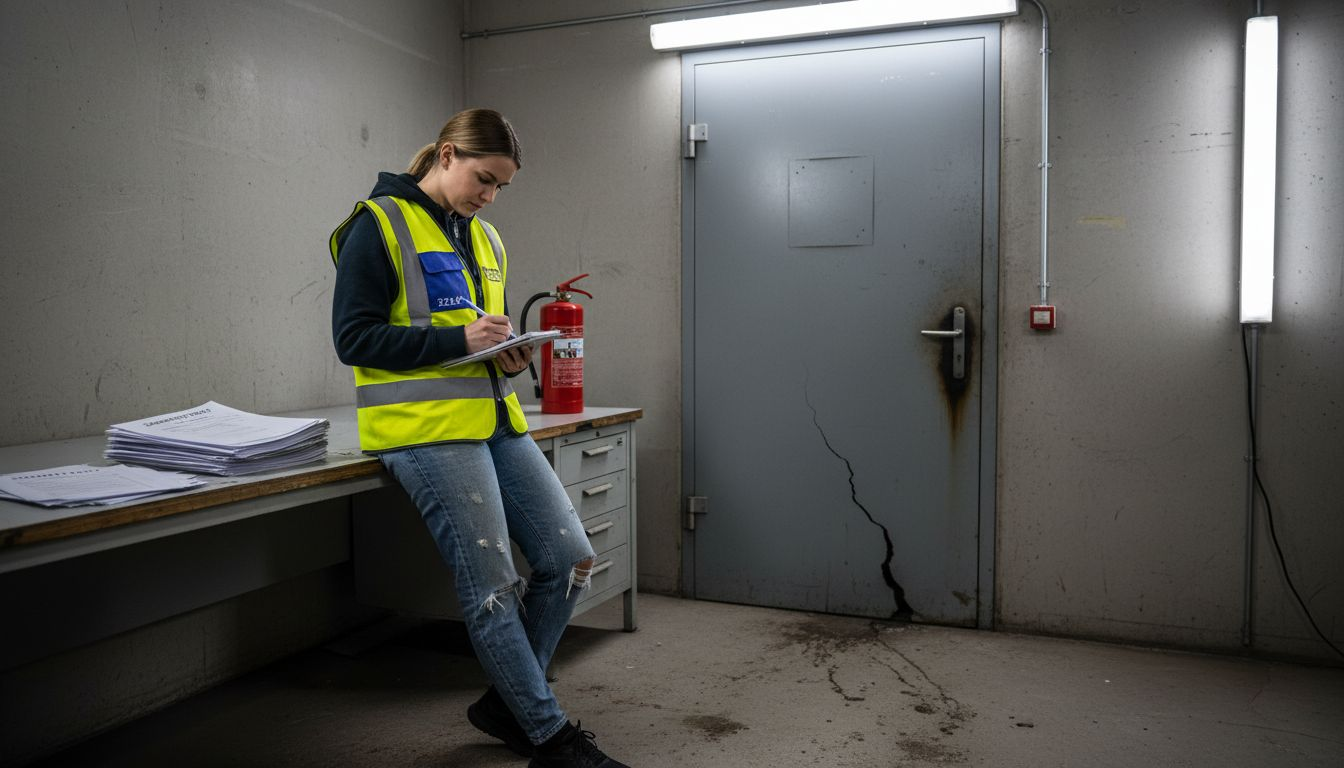 Så går det till när säkerhetsdörrar testas i labbmiljö