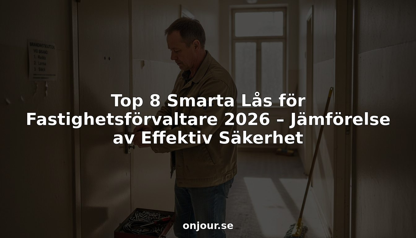 Fastighetsförvaltaren har satt in ett smartlås i trapphuset.